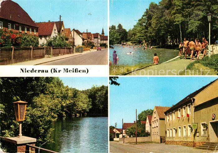 Niederau Meissen Kirchstrasse Wildbad Volkspark Buschmuehle Konsum Klubgaststaet