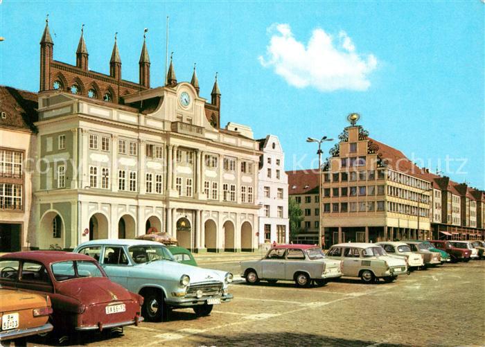 ROSTOCK  CITY Rathaus und Haus Sonne Platz