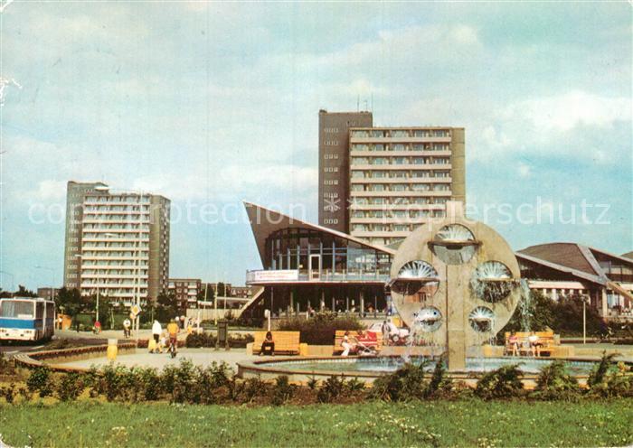 ROSTOCK  CITY Suedstadt Kosmos Gaststaette Brunnen Wasserspiele