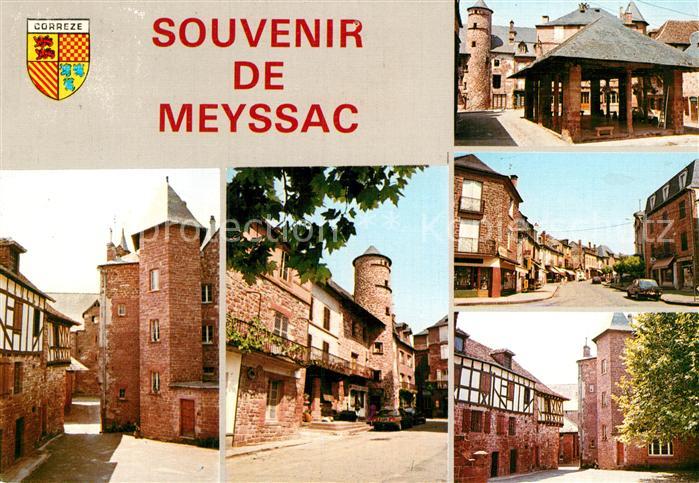Meyssac Vieilles maisons 15eme siecle Halle aux grains 18eme siecle