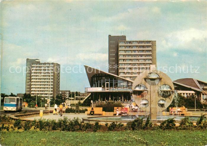 ROSTOCK  CITY Suedstadt Kosmos Gaststaette Brunnen Wasserspiele