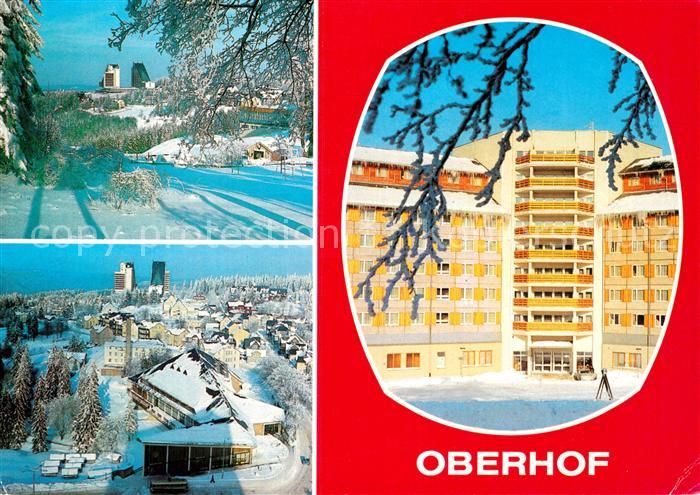 Oberhof Thueringen Interhotel Panorama FDGB Erholungsheim Fritz Weineck Winterpa