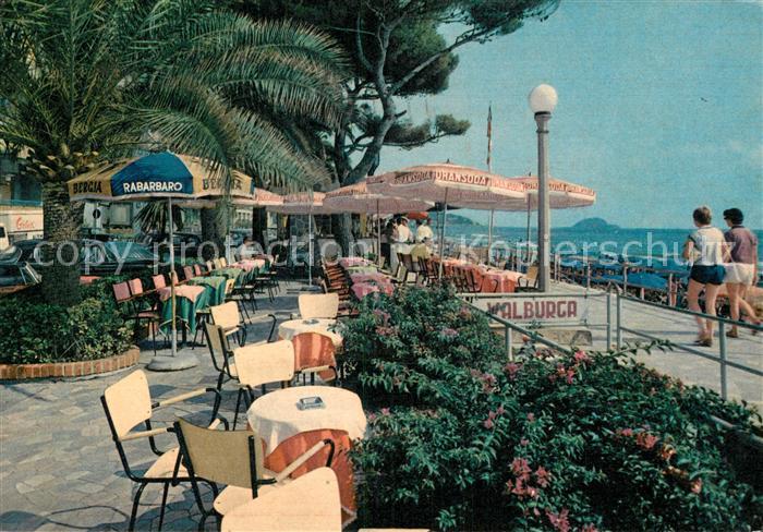 ALAssIO Savona Liguria IT Passeggiata a mare Uferpromenade Strassencafe