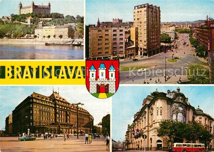 Bratislava Pressburg Pozsony Teilansichten Gebaeude Burg Schloss