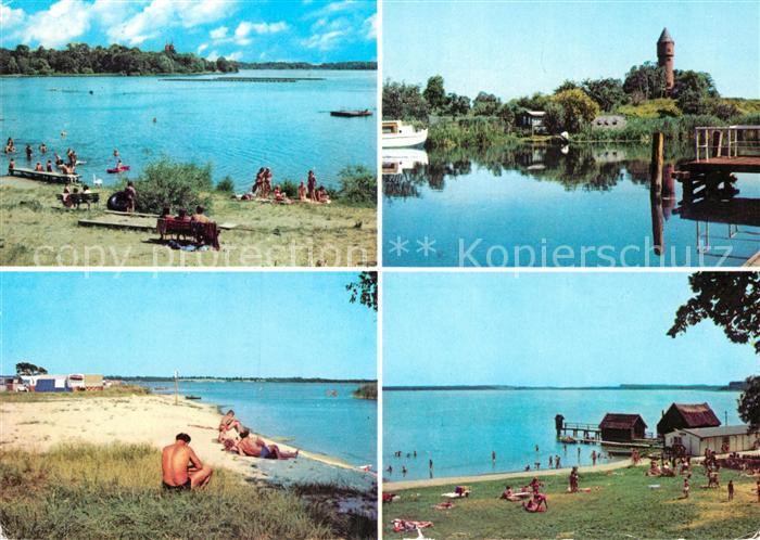Dobbertin See Luebz Elde Karow OT Leisten Campingplatz Goldberg See Seenlandscha