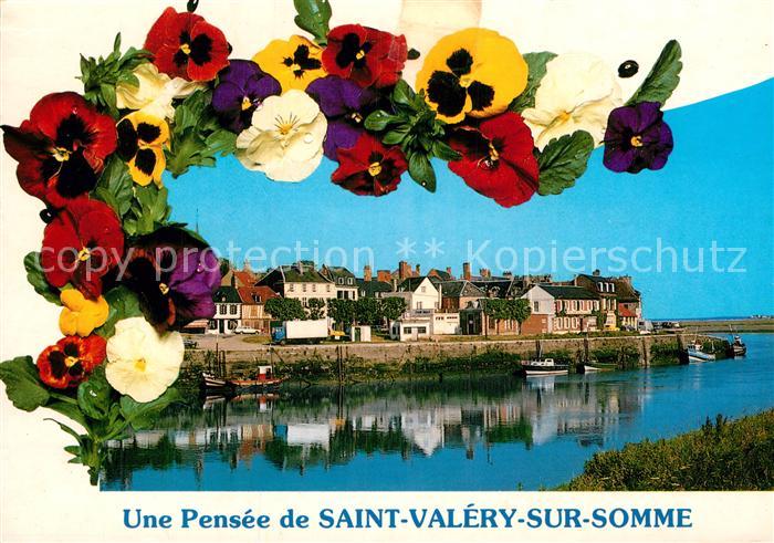 Saint-Valery-sur-Somme Vue generale et le port de peche des fleurs