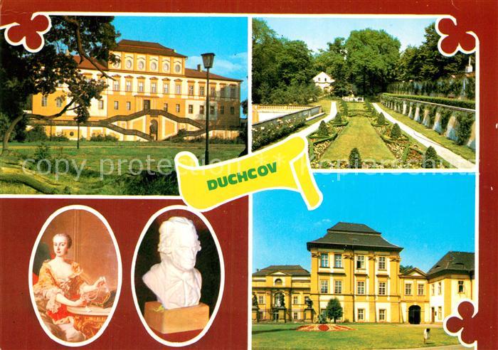 Duchcov Statni zamek a Galerie Duchcov Schloss Park Galerie Bueste