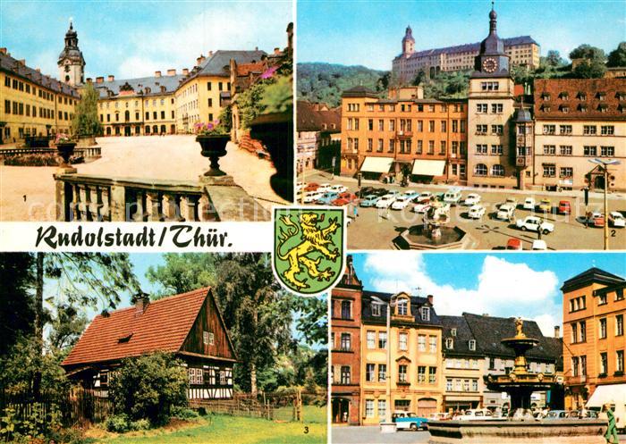 Rudolstadt Schloss Heidecksburg Marktplatz Volkskundemuseum Thueringer Bauernhae