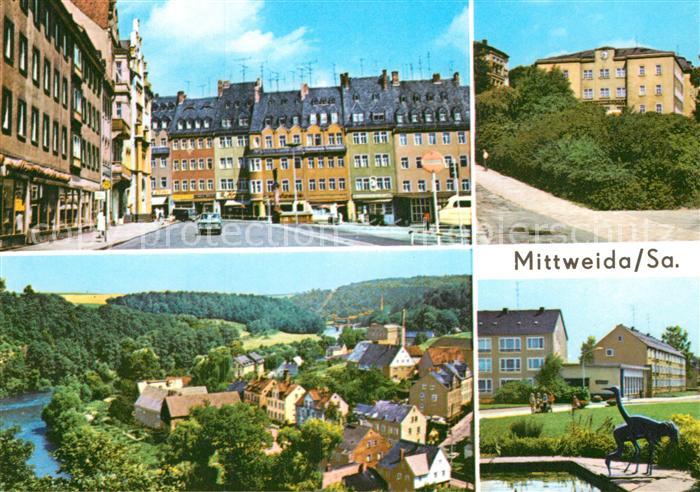 Mittweida Ingenieurhochschule Neudoerfchen mit Zschopau Neubauten Bahnhofsvorpla