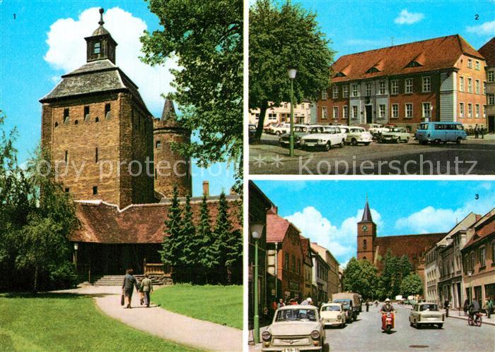 Bernau Berlin Steintor Hungerturm Rathaus  Thaelmann Strasse