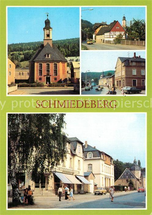 Schmiedeberg  Dippoldiswalde Dreifaltigkeitskirche und Altenberger Strasse