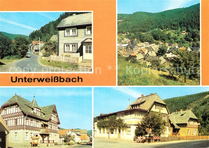 Unterweissbach OT Leibis Panorama FDGB Erholungsheim Goldene Lichte Cafe Cleeman