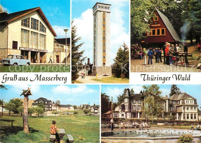 Masserberg FDGB Erholungsheim Otto Grotewohl Rennsteigwarte Werraquellenbahn Kur