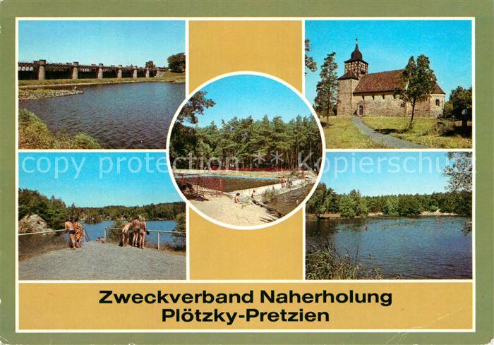 Pretzien Pretziener Wehr Kirche Steinbruchsee Koenigsee