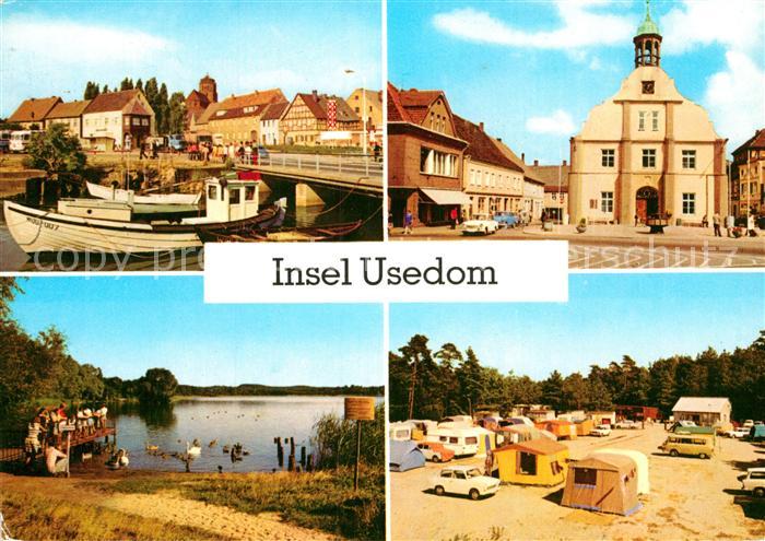 Wolgast Mecklenburg-Vorpommern Hafen Rathaus Koelpinsee Zempin Campingplatz