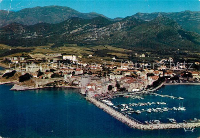 Saint-Florent Haute-Corse Son port de plaisance La ville Vue aeri