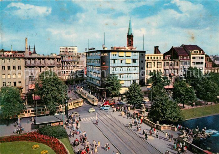 Duesseldorf Corneliusplatz und Koenigsallee
