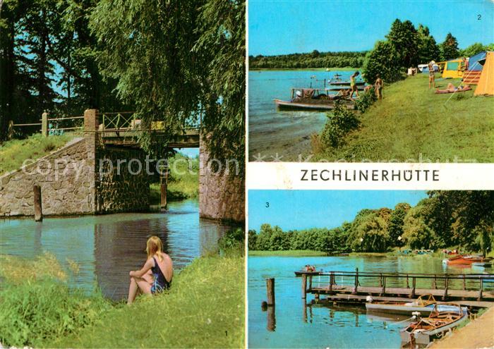 Zechlinerhuette Jagowbruecke Zeltplatz Eckernkoppel Wietzower See Bootssteg