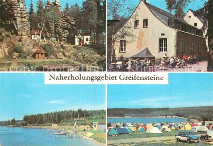 Greifensteine Erzgebirge Naturtheater Konsum Gaststaette Berghaus Freibad und Ze