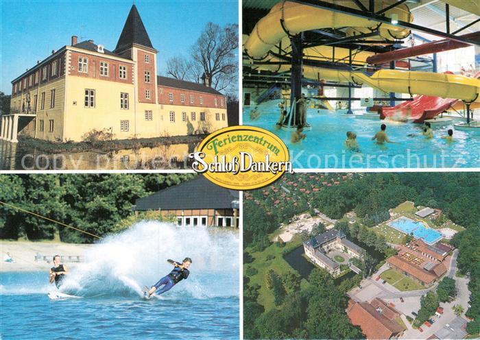 Haren Ems Ferienzentrum Schloss Dankern Hallenbad Wasserski Fliegeraufnahme