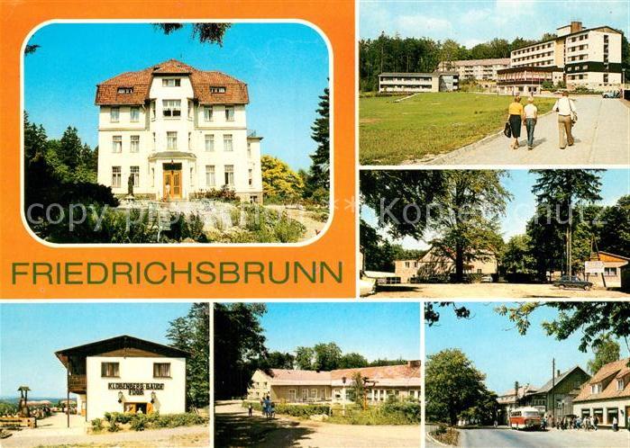 Friedrichsbrunn Harz Sanatorium Ernst Thaelmann FDGB Bettenhaus Kurt Dilge Ferie