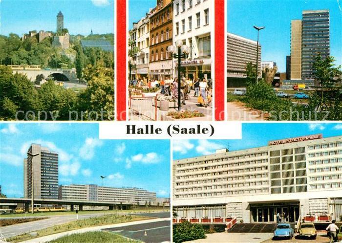 Halle Saale Burg Giebichenstein Klement Gottwald Str Thaelmannplatz Interhotel S