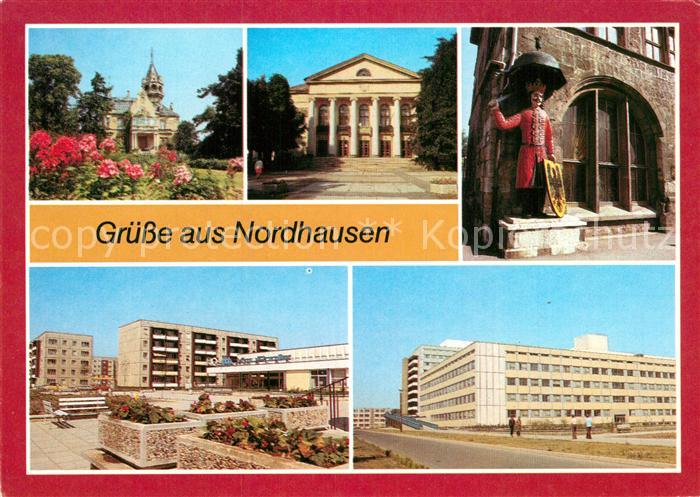 Nordhausen Thueringen Meyenburgmuseum Stadttheater Roland Neubauten Kreiskranken