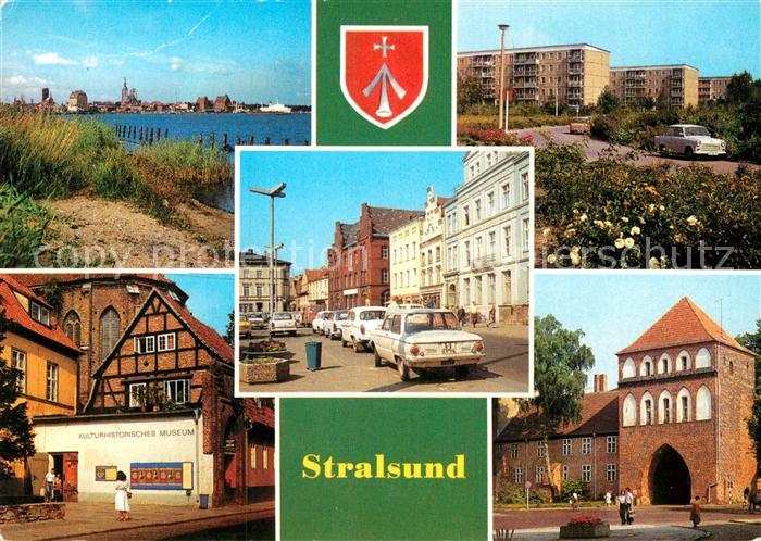 Stralsund Mecklenburg Vorpommern Hafenblick Lenneplatz Friedrich Wolff Strasse K