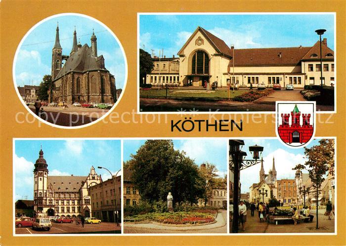 Koethen Anhalt Markt St Jakobskirche Bahnhof Rathaus Joh Seb Bach Gedenkstaette
