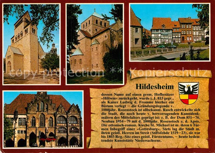 HILDESHEIM CITY Dom Michaeliskirche Hinterer Bruehl Rathaus