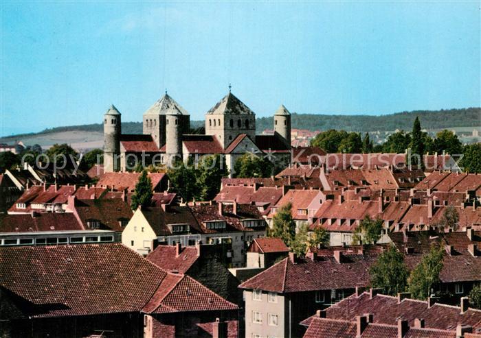 HILDESHEIM CITY Stadtblick mit St Michaelis Kirche