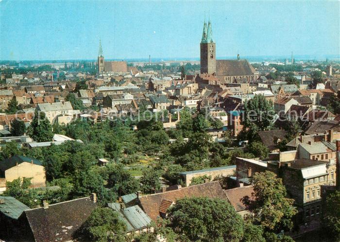 Stendal Stadtblick mit Kirche