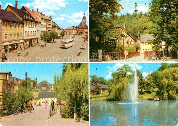 Schmoelln-Putzkau Marktplatz Aussichtsturm Brueckenplatz Brauereiteich