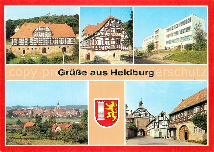 Heldburg Bad Colberg Ehem Amtsgericht Rudi Arnstadt Oberschule Panorama Fachwerk