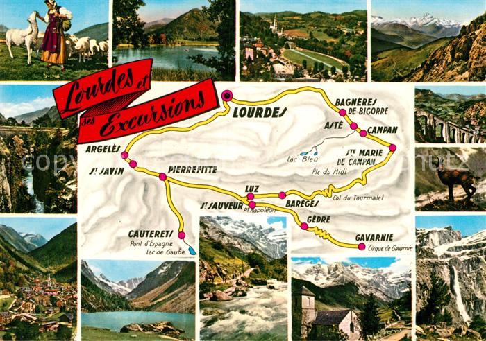 Lourdes Hautes Pyrenees et ses Excursions Vue partielle