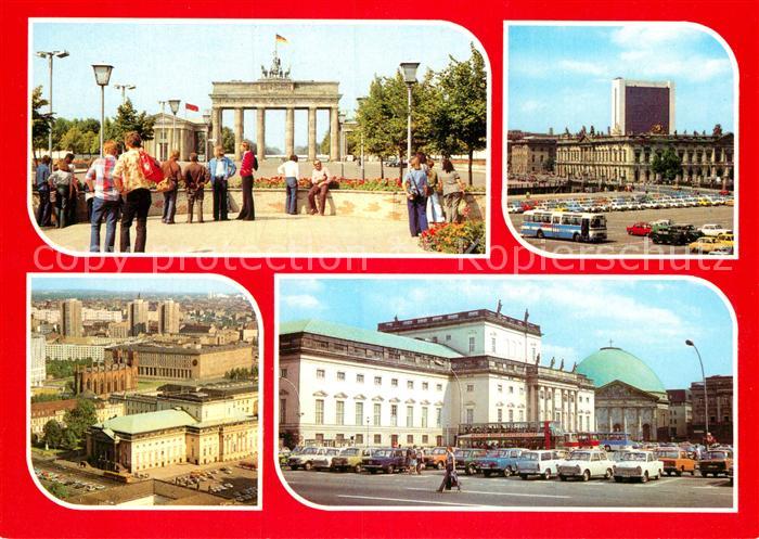 BERLIN  CITY Brandenburger Tor Museum fuer Dt Geschich Stadtzentrum Dt Staatsope