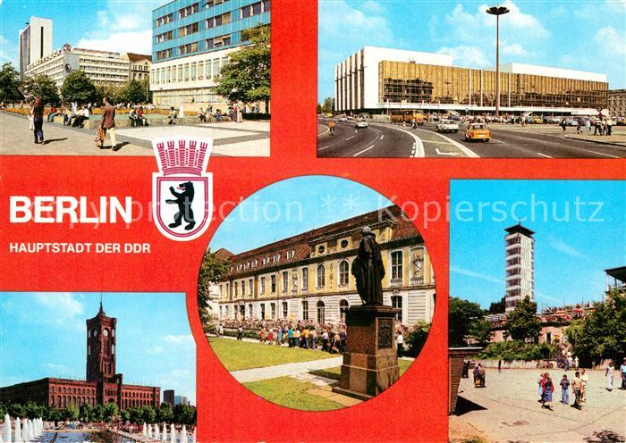BERLIN  CITY Lindencorso Interhotel Unter den Linden Palast der Republik Opernca