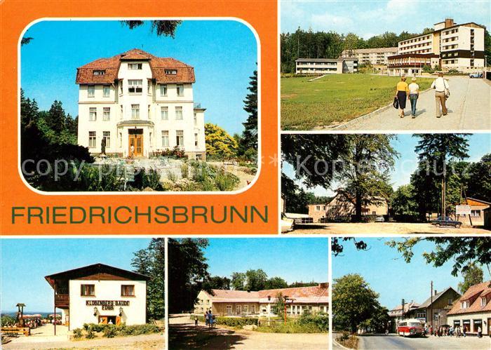 Friedrichsbrunn Harz Sanatorium Ernst Thaelmann FDGB Bettenhaus Kurt Dilge Vikto