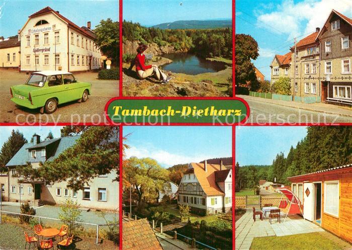 Tambach-Dietharz FDGB Erholungsheim Spittergrund Am Kratersee Waldhaus HOG Waldb