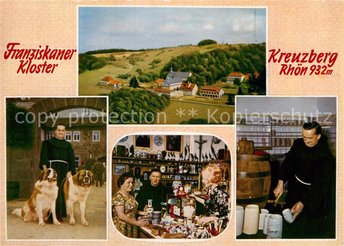 Kreuzberg Rhoen Franziskanerkloster Bernhardiner Gaststube Moench am Zapfhahn