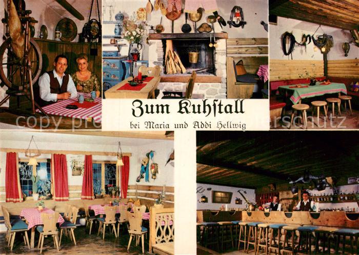 Reit Winkl Zum Kuhstal Maria und Addi Hellwig Kaminzimmer Bar Gastraum