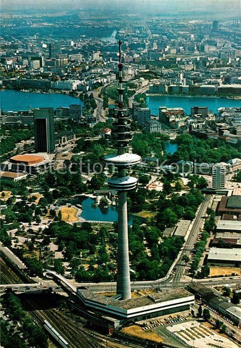 HAMBURG  CITY Fernsehturm Planten Blomen Binnen Ausenalster
