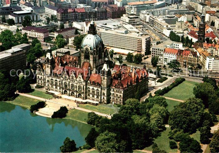 HANNOVER  CITY Fliegeraufnahme Rathaus