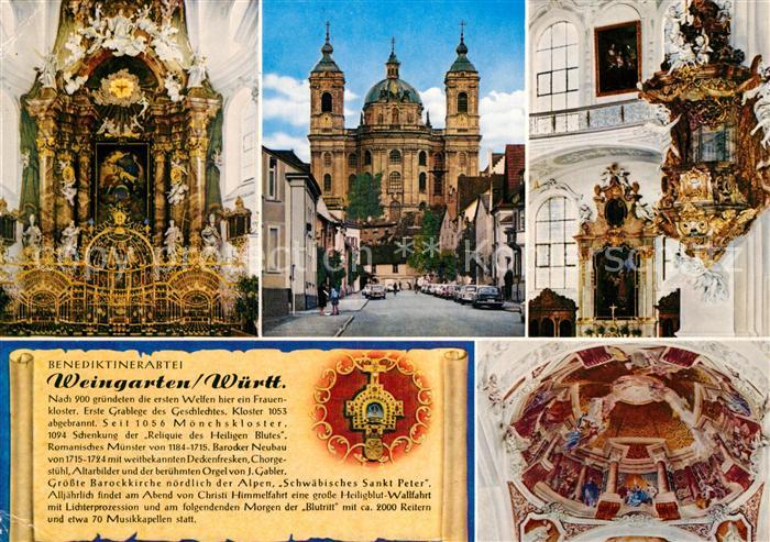 Weingarten Wuerttemberg Benediktinerabtei Maenchskloster