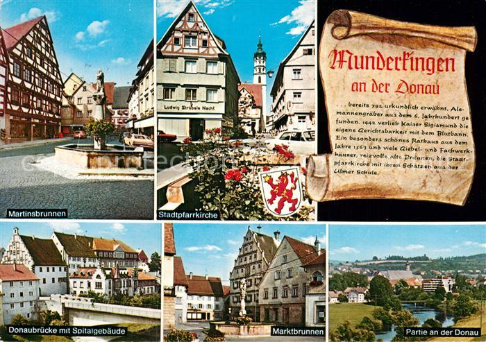 Munderkingen Martinsbrunne Stadtpfarrkirche Marktbrunnen