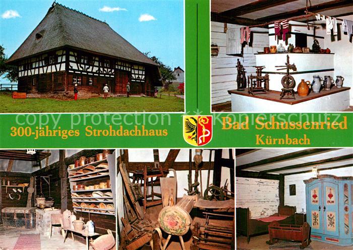 Kuernbach Wuerttemberg 300-jaehriges Strohdachhaus