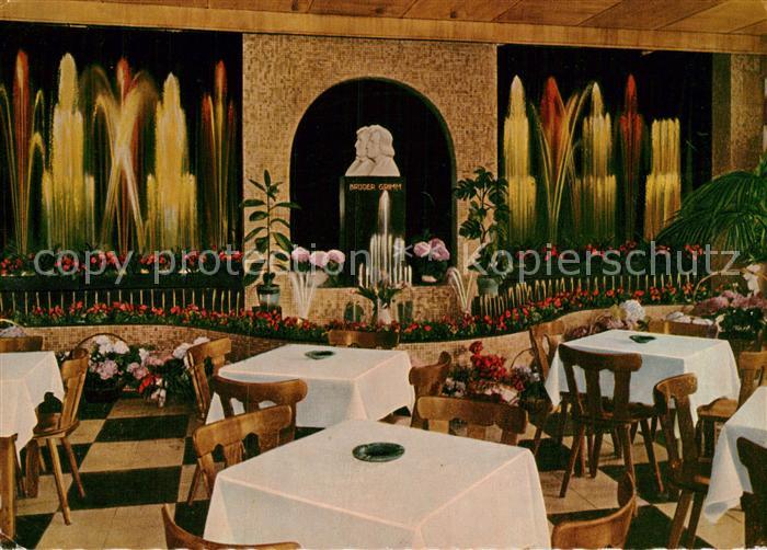 Altenberg Rheinland Terrassen-Waldrestaurant Die tanzenden Fontaenen Brueder Gri