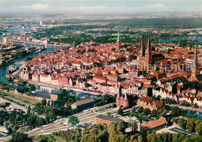 Luebeck Fliegeraufnahme