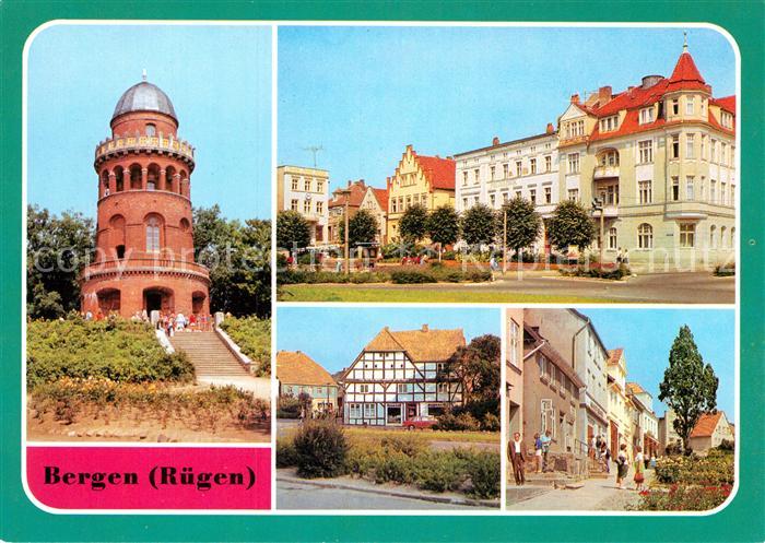 Bergen Ruegen Ernst-Moritz-Arndt-Turm Karl-Marx-Platz Marktstrasse
