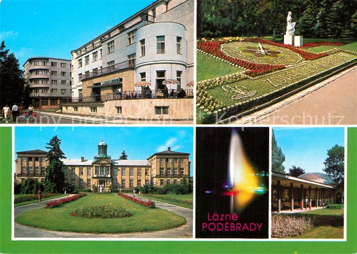 Lazne Podebrady Lecebny Libensky a Fucik Fontana Kolonada